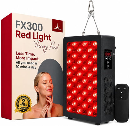 Red Light Therapy Panel for Body and Face, Infrared Lamp, Hanging FX300