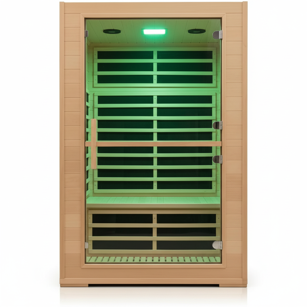 Smart Two-Person FAR Infrared Sauna — App-Controlled, Canadian Hemlock