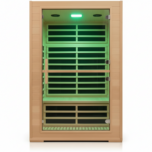 Smart Two-Person FAR Infrared Sauna — App-Controlled, Canadian Hemlock