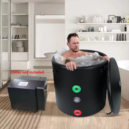 Pro Elite Recovery 90Cm Ice Pod Ice Bath Therapy Inflatable DWF Cold Plunge Tub for 03Hp Water Chiller for Athletes